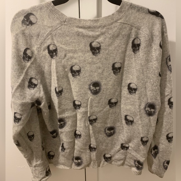 Skull Cashmere Pullover Sweater - Picture 2 of 4